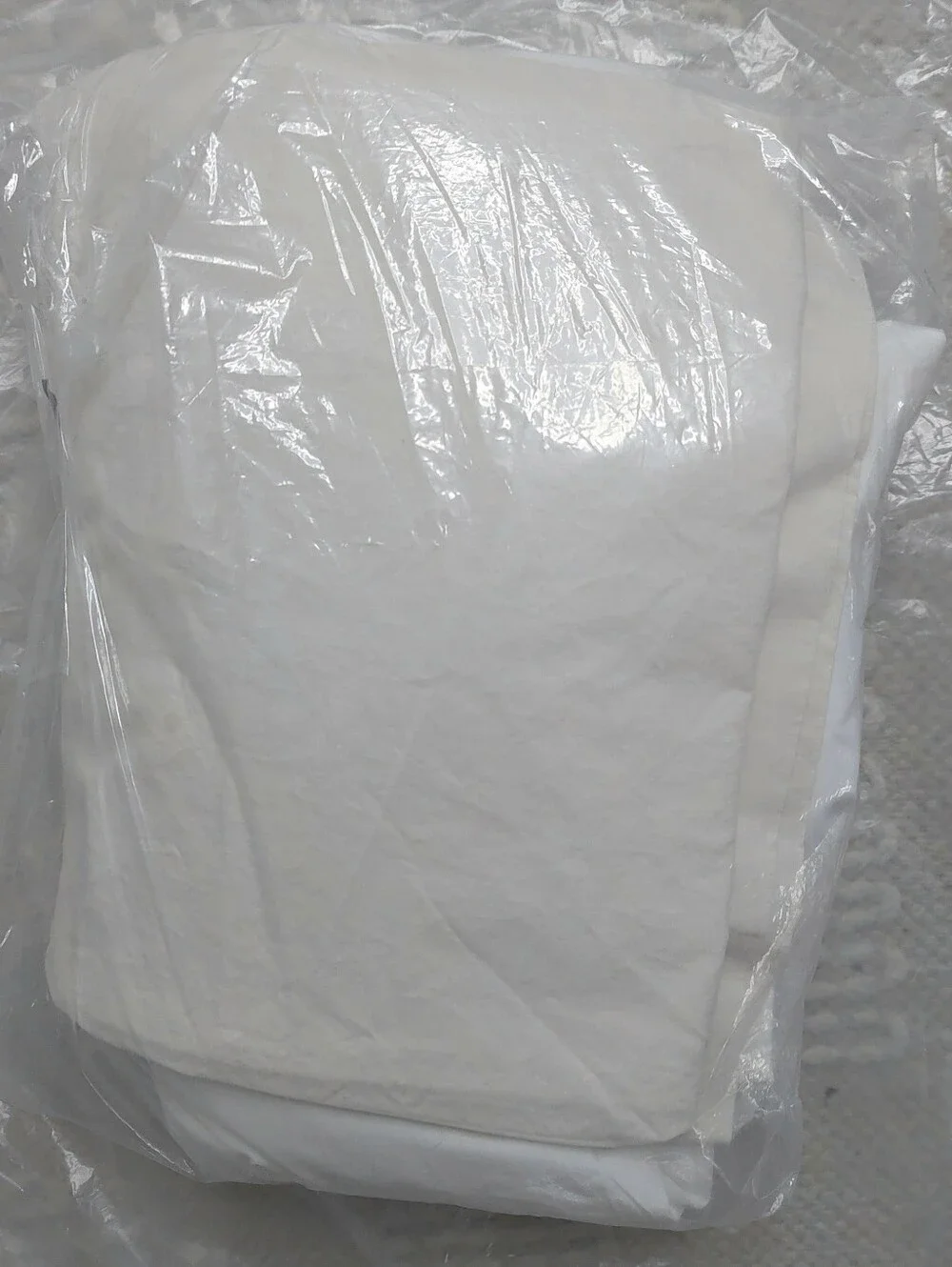 Quince Organic Cotton Percale White/ Sand Sheet & 1 Pillowcase! Twin (236)(READ)